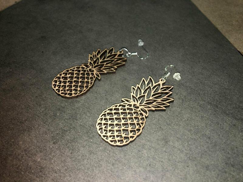 Pineapple" earrings