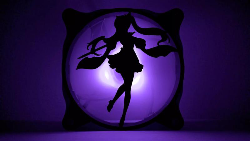 Genshin Impact Keqing PC fan cover