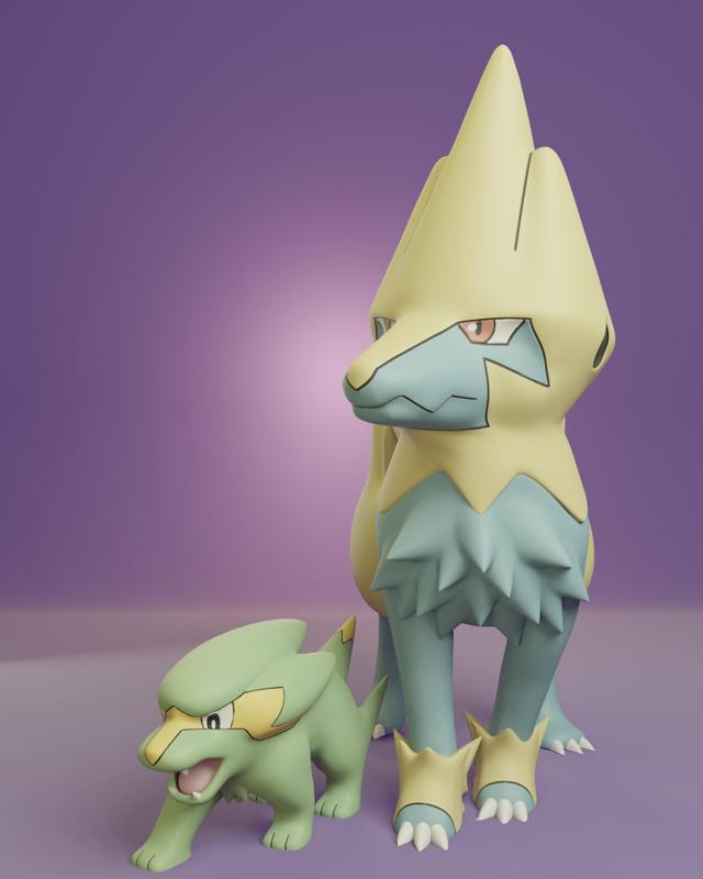Pokemon - Electrike and Manectric