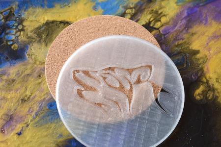 Airbrush Stencil Wolf Howling
