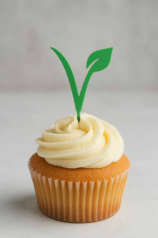 Vegan Cupcake Topper