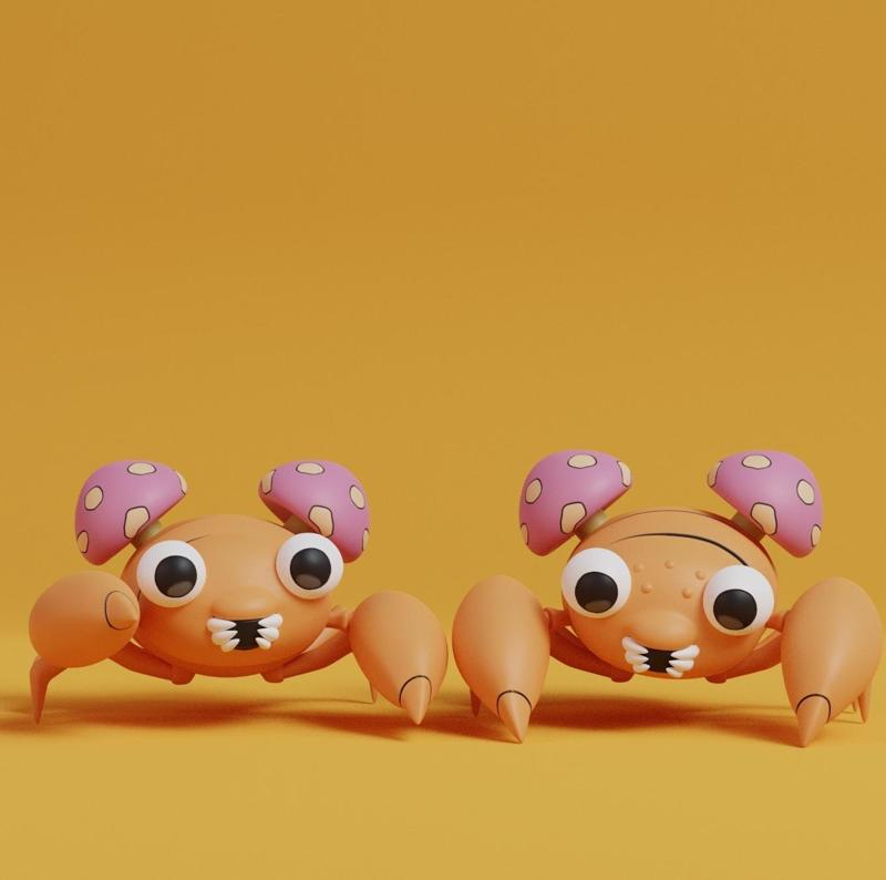 Pokemon - Paras with 2 poses