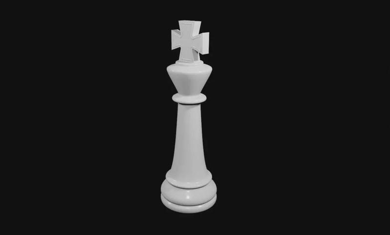King Chess Game Piece - STL Printable