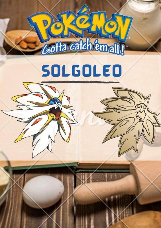 AMAZING POKEMON solgaleo COOKIE CUTTER STAMP CAKE DECORATING