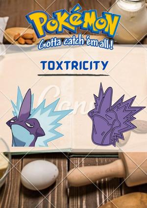 AMAZING POKEMON Toxtricity COOKIE CUTTER STAMP CAKE DECORATING