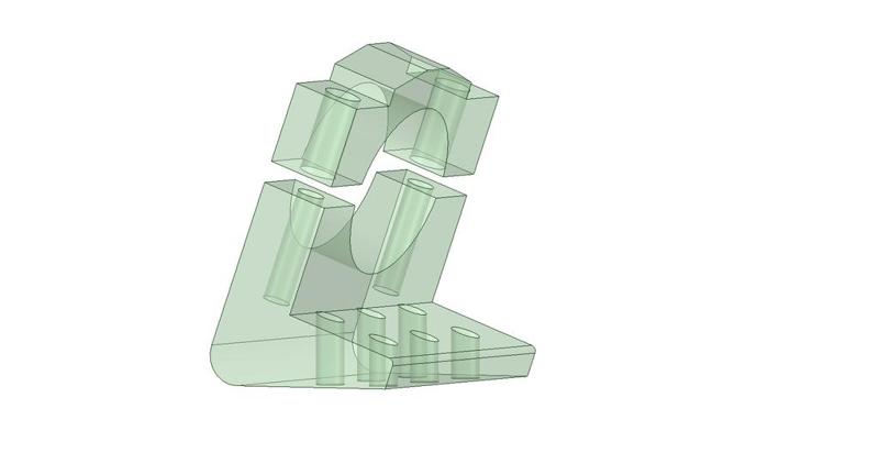 fpv-cam mount -/+20° for QR400 & QR270