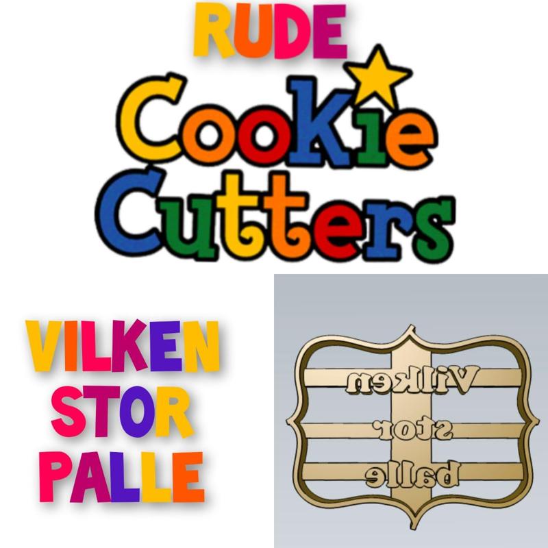 AMAZING vilken stor balle Rude Word COOKIE CUTTER STAMP CAKE DECORATING