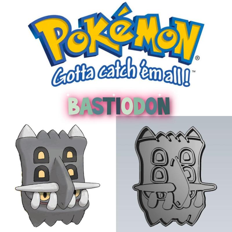 AMAZING POKEMON bastiodon COOKIE CUTTER STAMP CAKE DECORATING