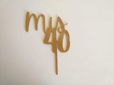 Cake topper Mis 40