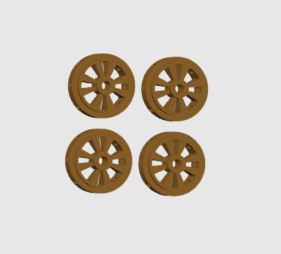 Slot wheels for Scalextric