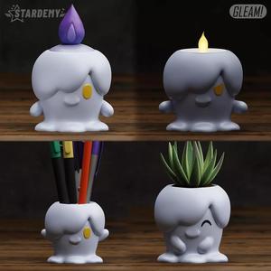 Litwick Mini Candle Pen Holder Planter Pokemon Halloween
