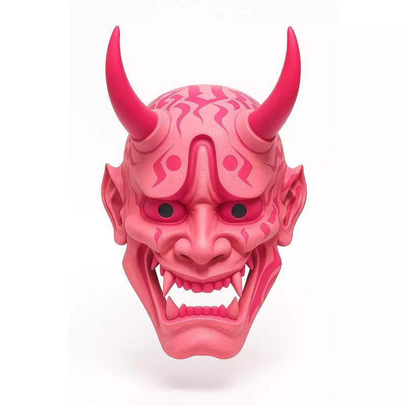 Japanese Pink Oni Mask toy