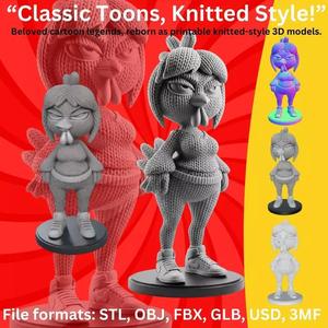 Grumpy Chicken Figurine  3D Printable Model