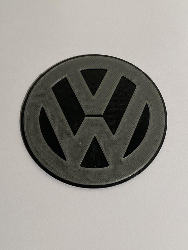 VW badge for wheel chock