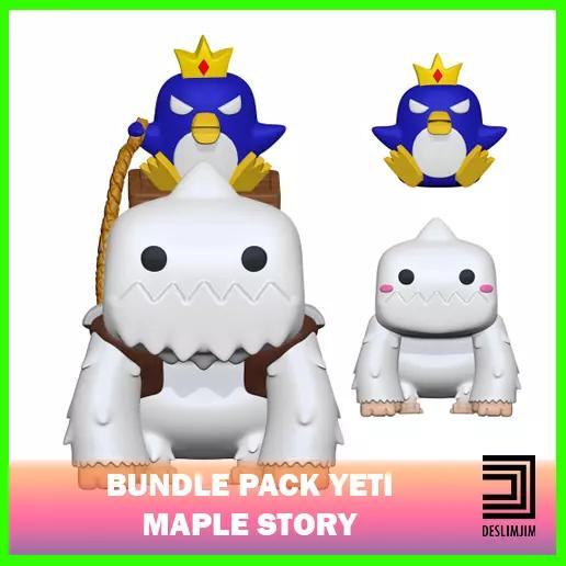 Kit Bundle Pack Yeti Penguin Rider Maple Story Funko Pop