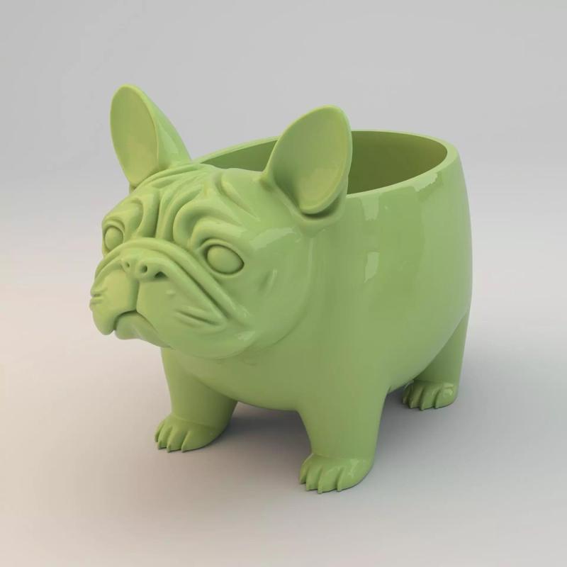 French Bulldog Planter - Cute Chubby Dog Pot for Plant Lovers