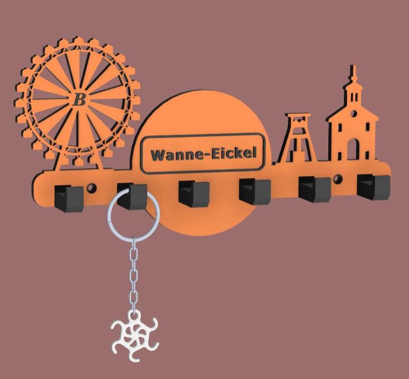 Wanne-Eickel SCHLÜSSELBRETT/SCHLÜSSELHAKEN