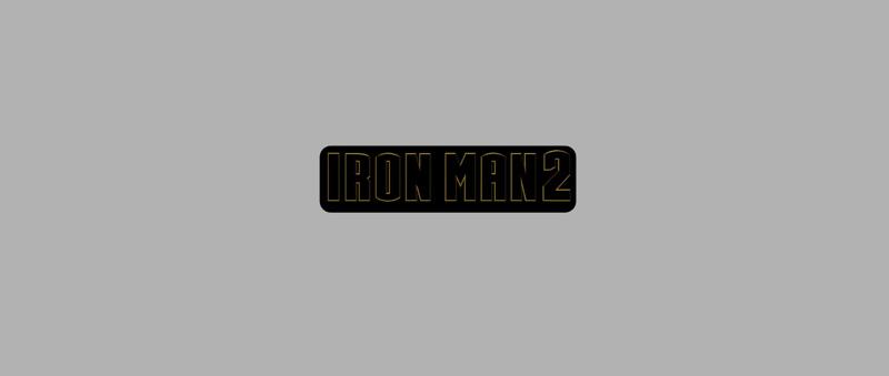 3D MULTICOLOR LOGO/SIGN - IRON MAN 2