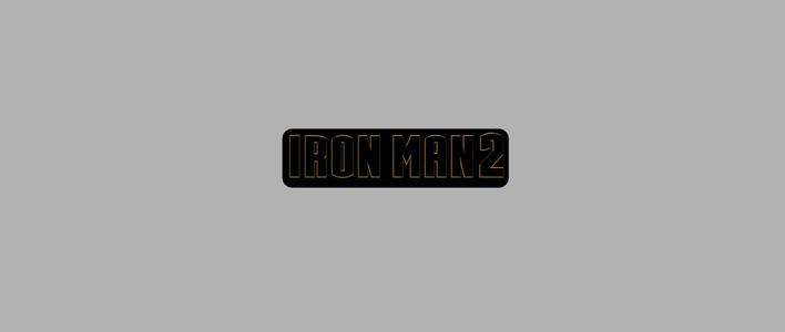 3D MULTICOLOR LOGO/SIGN - IRON MAN 2