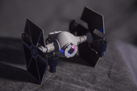 Tie Fighter Quadcopter for the Hubsan x4 H107C 
