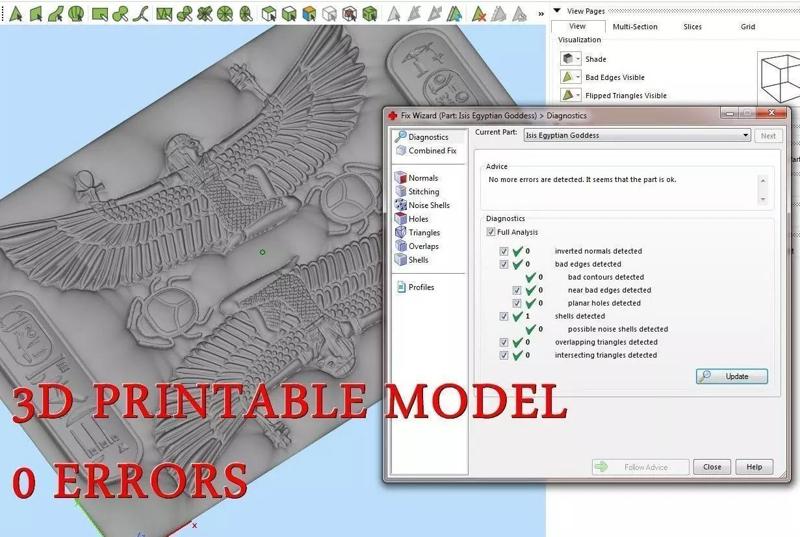 Isis Egyptian Goddess for CNC 3D Router