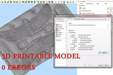 Isis Egyptian Goddess for CNC 3D Router