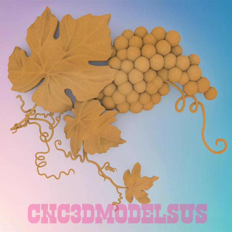 Grape Vines  3D MODEL STL FILE FOR CNC ROUTER LASER