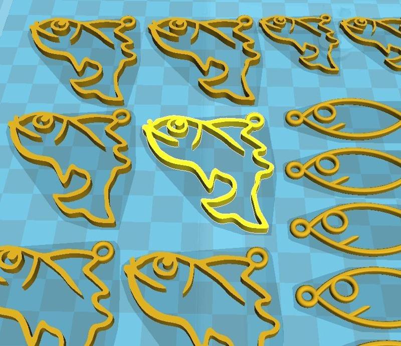 Ciondolo del Pesce per il 1° Aprile.... ( fish April fools day )