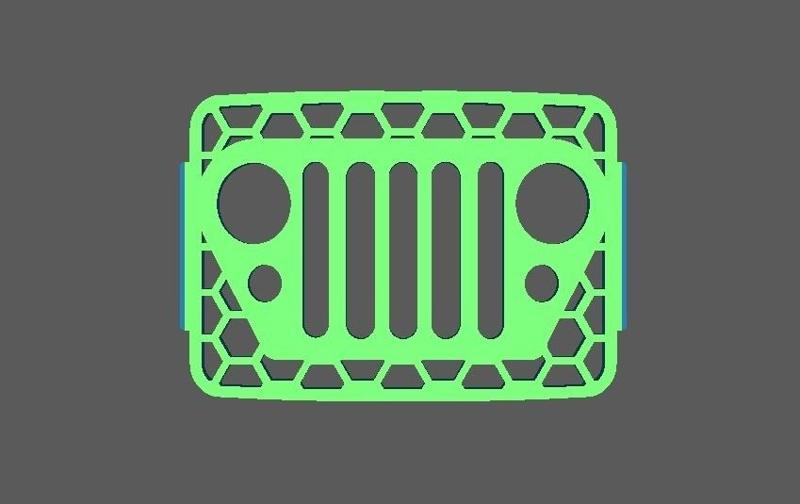 Jeep grill snorkel cover ARB style