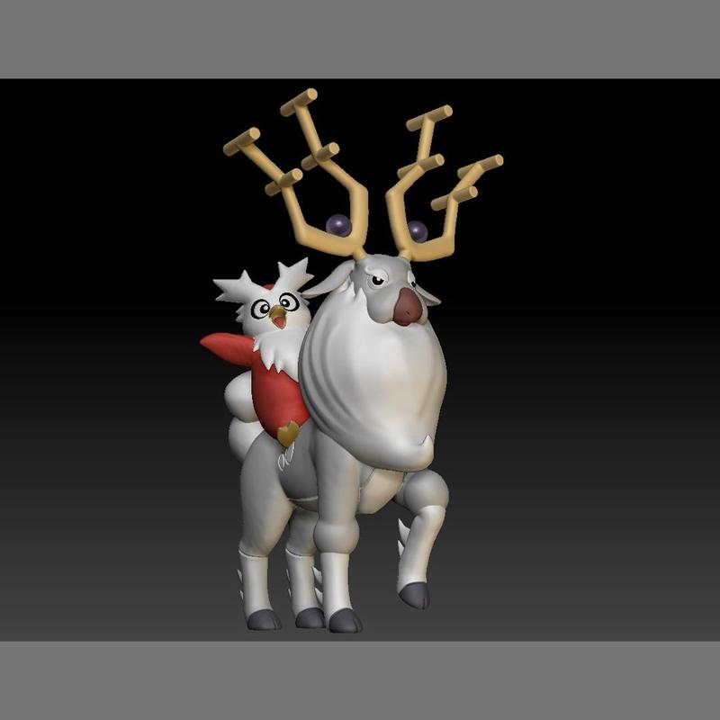 Pokemon Wyrdeer Delibird Christmas Theme
