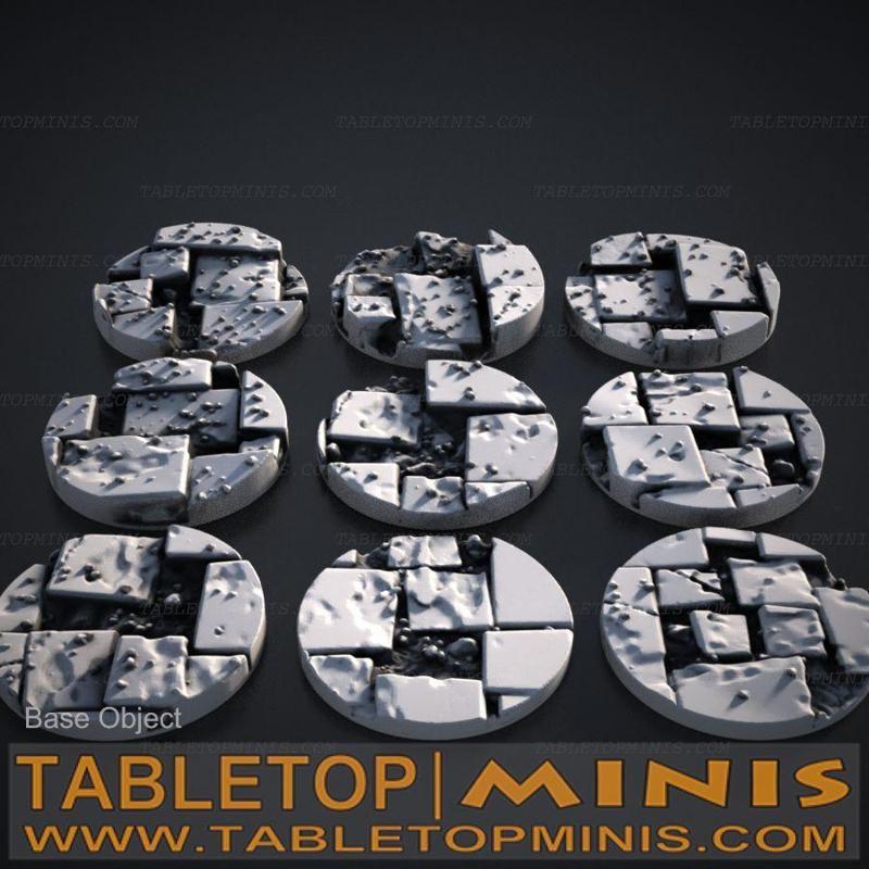 Broken Tiles 25mm Base Toppers