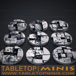 Broken Tiles 25mm Base Toppers