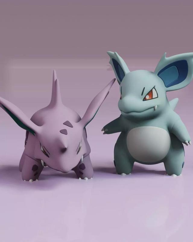 Nidorino Nidorina Pokemon Fanart
