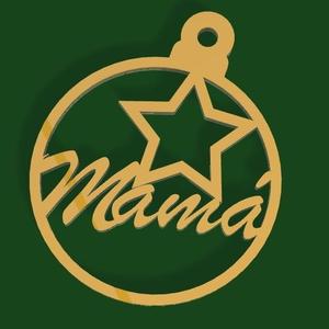 CHRISTMAS TREE BALL WITH MOTHER STAR