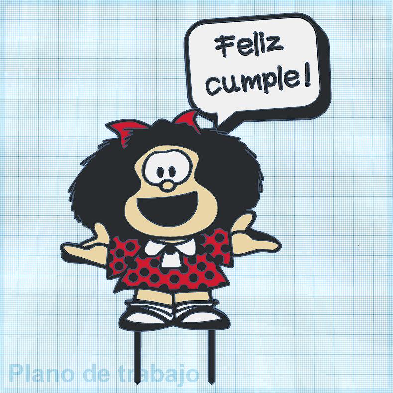 Topper Cake / Cake Decoration Mafalda