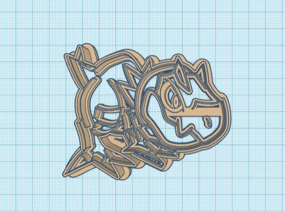 Pokemon: Tyrunt Cookie Cutter