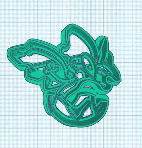 Pokemon: Flapple Cookie Cutter