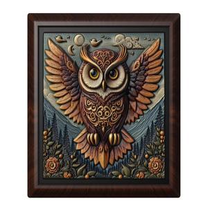 Owl animal wall art relief wall decor