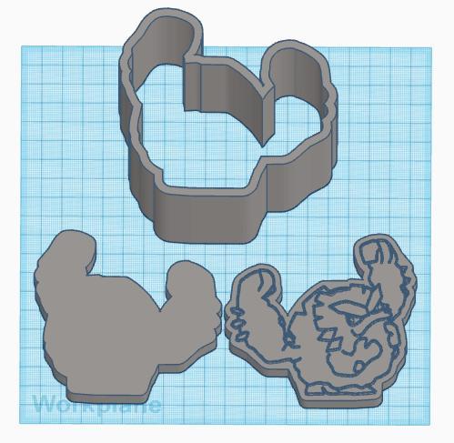 Pokemon: Alolan Graveler 3 Piece Bath Bomb Mold