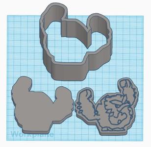 Pokemon: Alolan Graveler 3 Piece Bath Bomb Mold