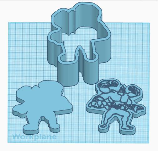 Pokemon: Gigantamax Machamp 3 Piece Bath Bomb Mold