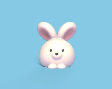 Cute Round Bunny