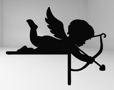 Door Corner Decoration – Cupid with Bow and Arrow