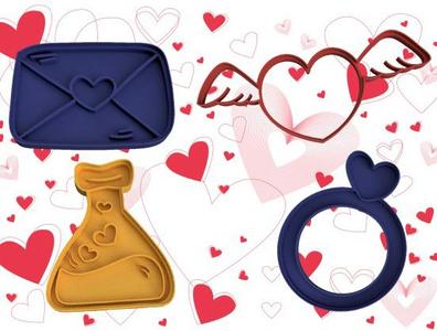 CUTTER OF COOKIES VALENTINE'S DAY 2