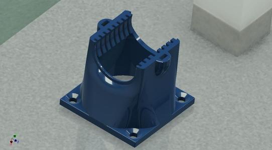Fan duct for 25x25mm heatsink