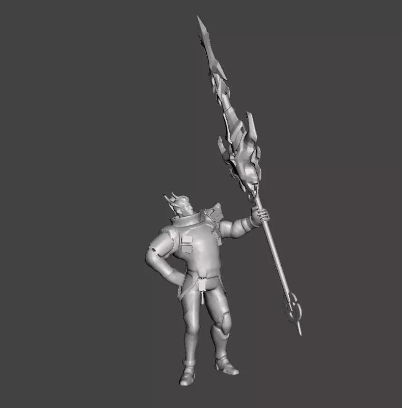 Lunar Beast Jarvan IV 3D Model