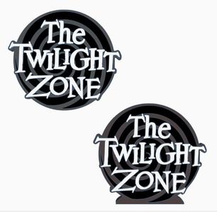 2x THE TWILIGHT ZONE (SPIRAL) Logo Display by MANIACMANCAVE3D