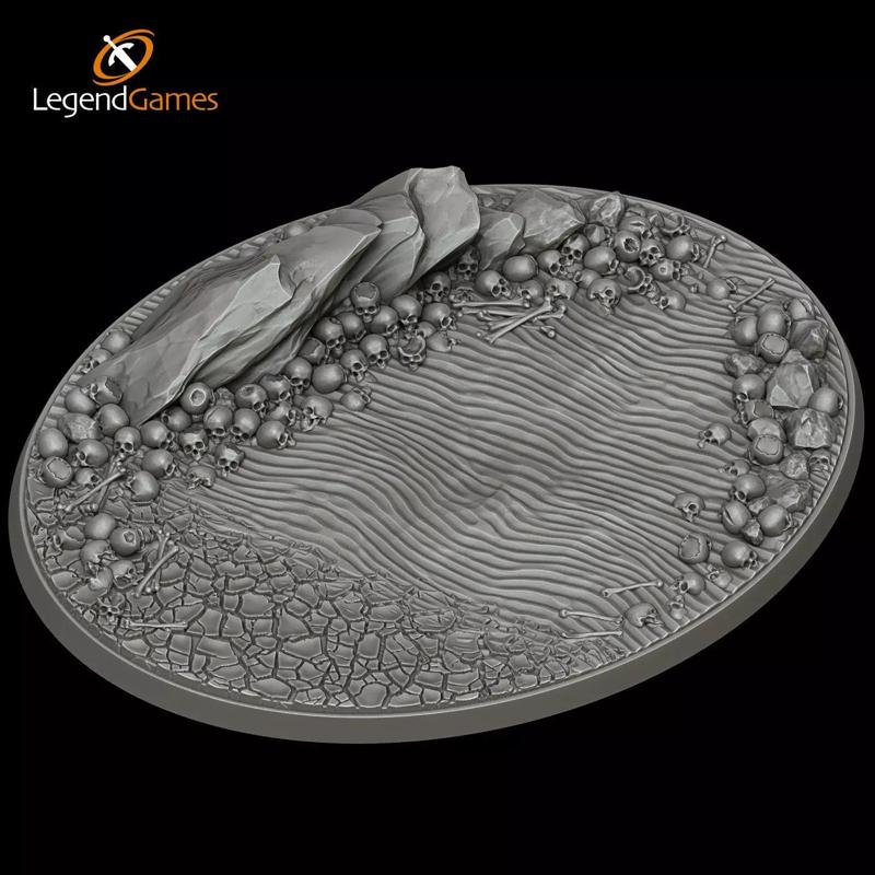 LegendGames Skull Bases - 120x92mm Oval