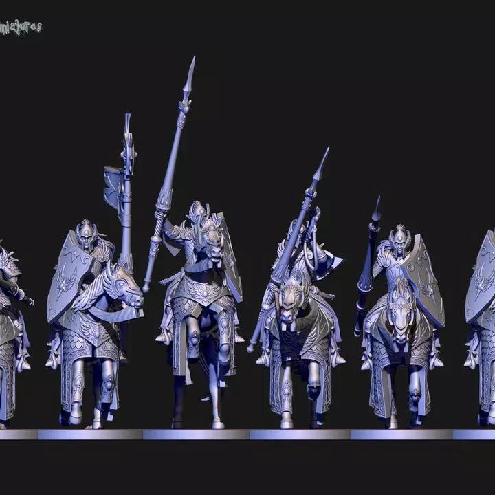 High elves Silver Lancers unit