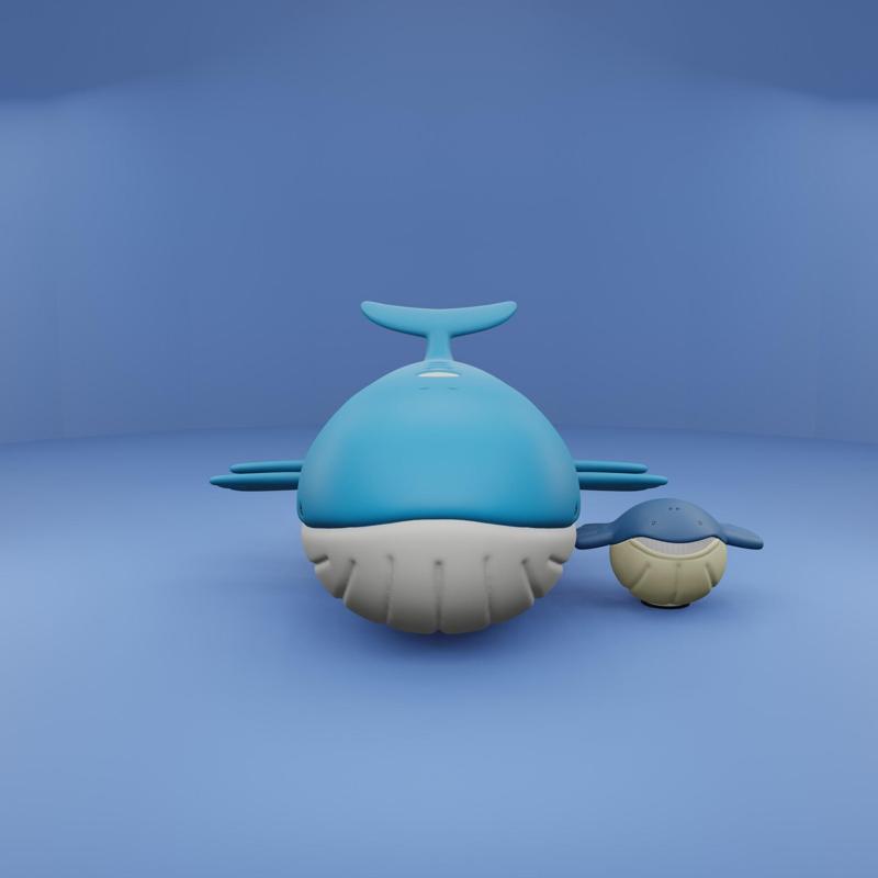 Pokemon No. 320, 321 Wailmer, Wailord